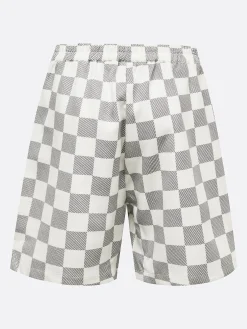 Urban Plaid Printing Straight Shorts
