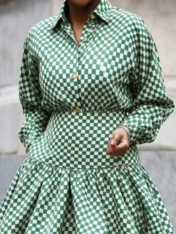 Urban Plaid Shirt Collar Shirt