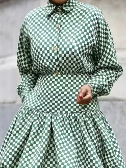 Urban Plaid Shirt Collar Shirt