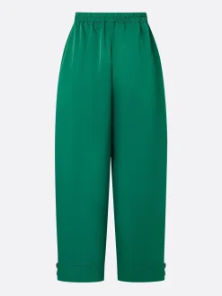 Urban Plain Buttoned Fashion Pants