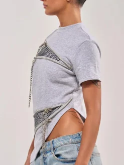 Urban Plain Chain Crew Neck T-shirt