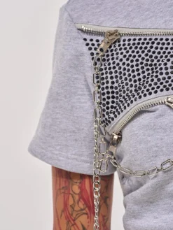 Urban Plain Chain Crew Neck T-shirt