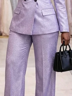 Urban Plain Flash Straight Pants