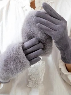 Urban Plain Fur Gloves