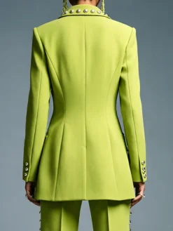 Urban Plain Lapel Collar Blazer