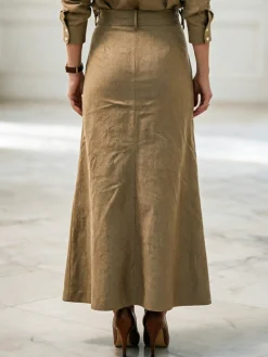 Urban Plain Loosen Maxi Skirt
