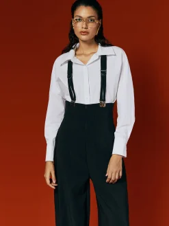 Urban Plain Overall Bib Pants