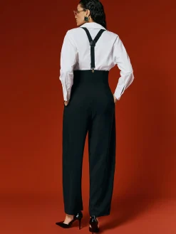 Urban Plain Overall Bib Pants