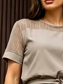 Urban Plain Split Joint Blouse