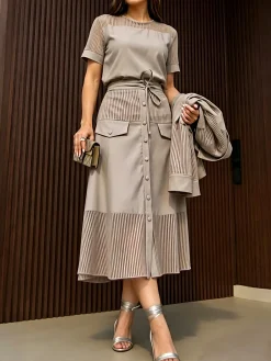 Urban Plain Split Joint Blouse