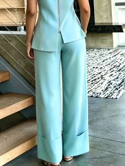 Urban Plain Straight Pants