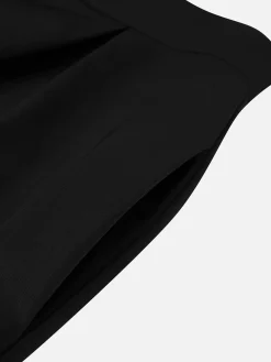 Urban Plain Wide Leg Pants No Belt