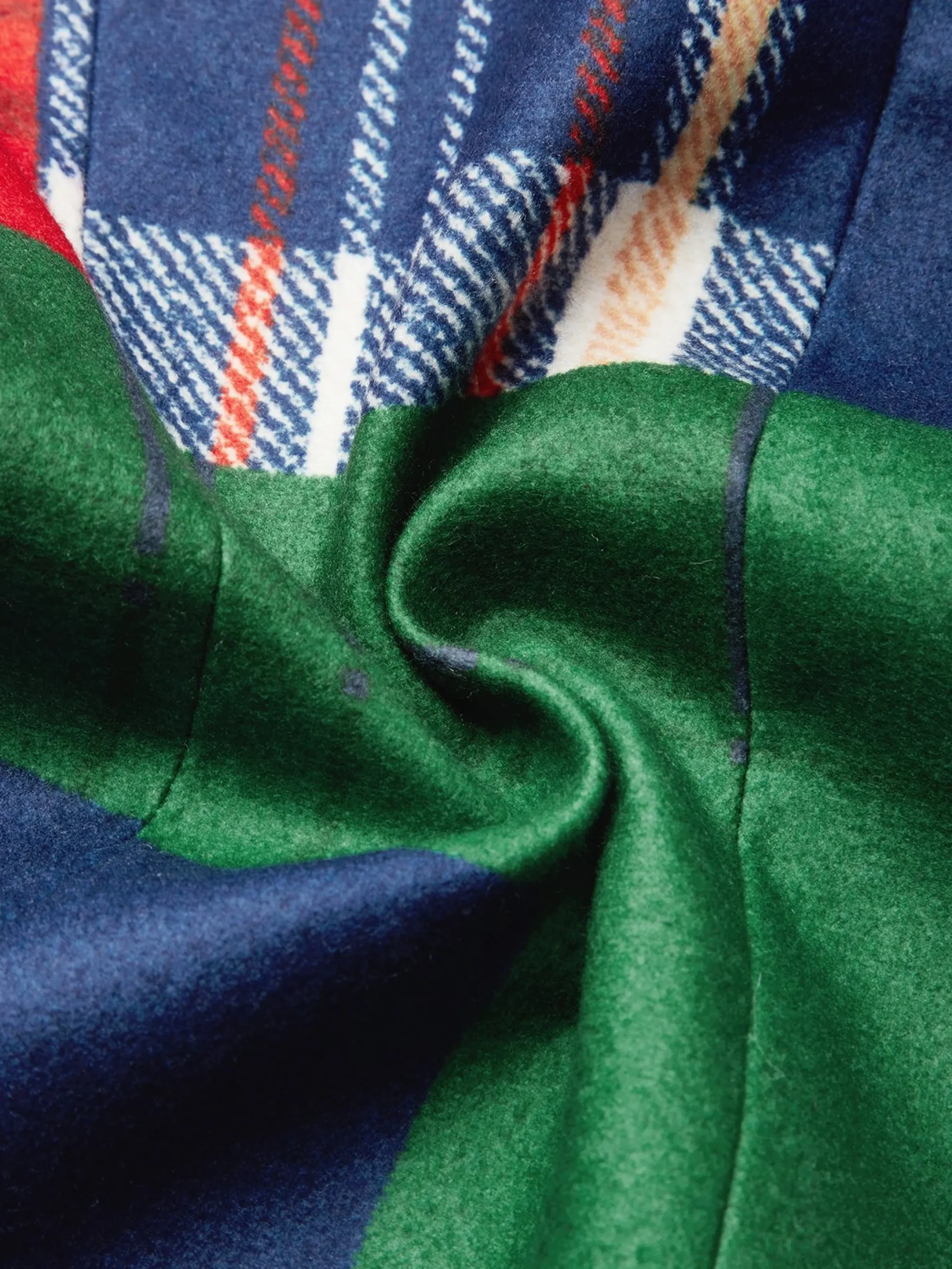 Urban Printing Plaid Lapel Collar Blazer