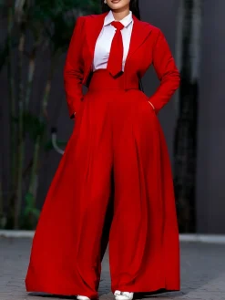 Urban Shoulder Pad Plain Lapel Collar Jacket