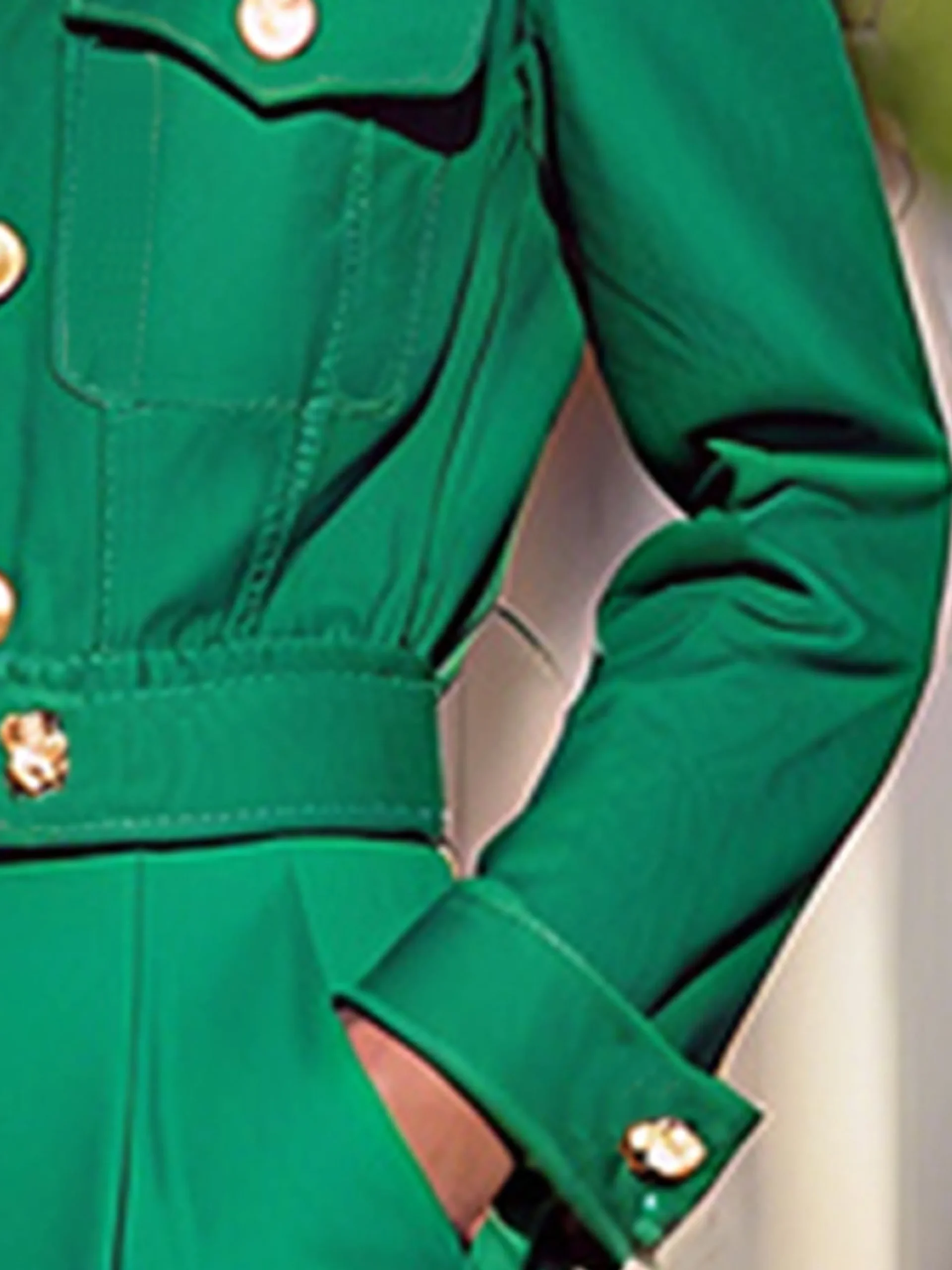 Urban Sleek Shawl Collar Buttoned Jacket
