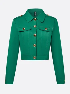 Urban Sleek Shawl Collar Buttoned Jacket