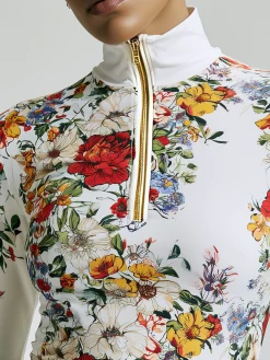 Urban Striped Printing Half Open Collar T-shirt
