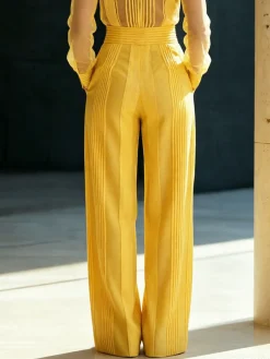 Urban Striped Straight Pants Pant