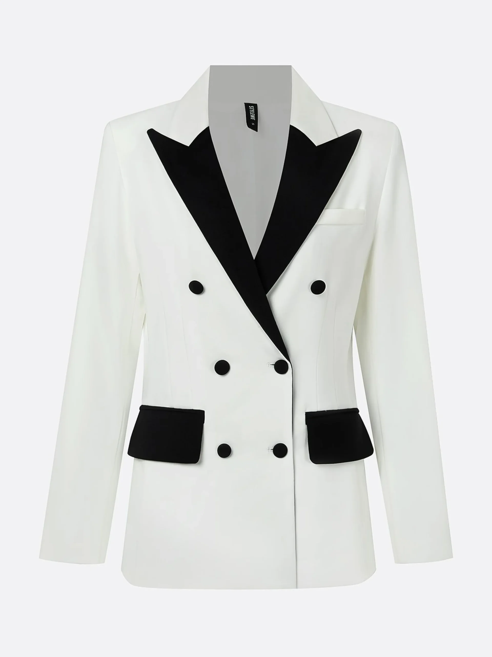 Urban Tuxedo Color Block Lapel Collar Blazer