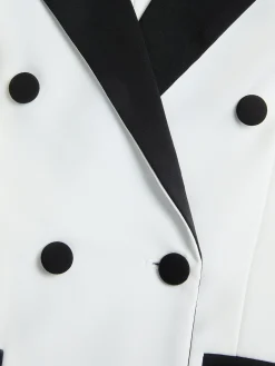 Urban Tuxedo Color Block Lapel Collar Blazer