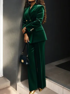 Urban Velvet Straight Pants