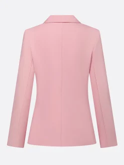 Urban X-Line Natural Regular Fit Lapel Collar Plain Daily Blazer
