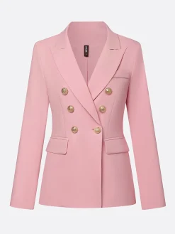 Urban X-Line Natural Regular Fit Lapel Collar Plain Daily Blazer