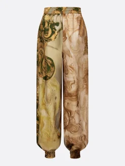 Vacation Ethnic Ankle Banded Pants