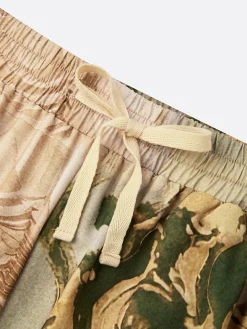 Vacation Ethnic Ankle Banded Pants