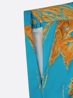Vacation Random Print Straight Pants