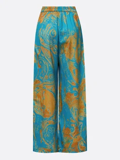 Vacation Random Print Straight Pants