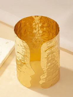 Valentine's Day Irregular Face Design Punk Cuff Bangle