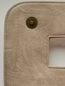 Women Large Capacity Commuting Magnetic Clutch Bag with Crossbody Strap