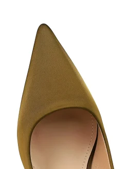 Women Minimalist Wineglass Heel Shallow Pumps